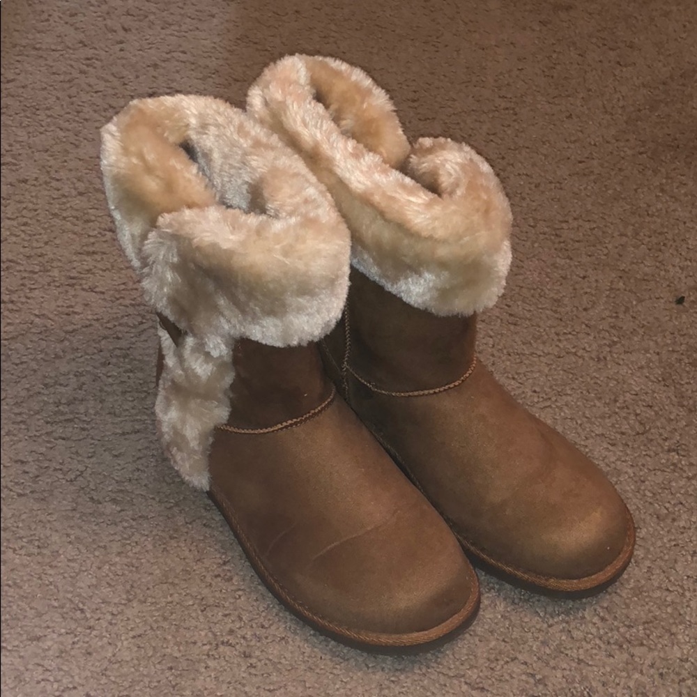 Furry boots from Payless